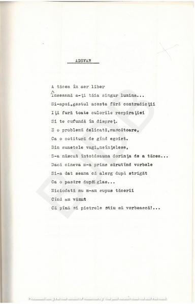 M-1076-1130-28 - 55 de Poezii în manuscris dactilografiat. ALEXANDRU MIRCESCU